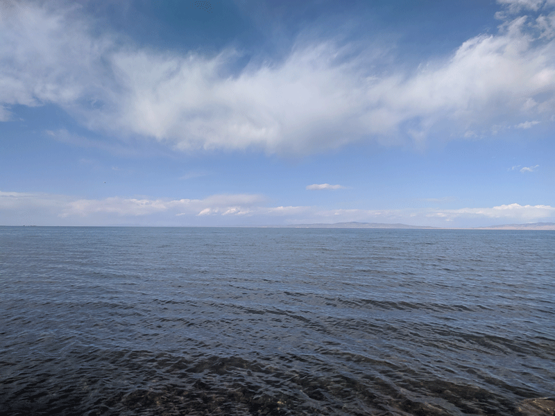 First sight of Qinghai Lake