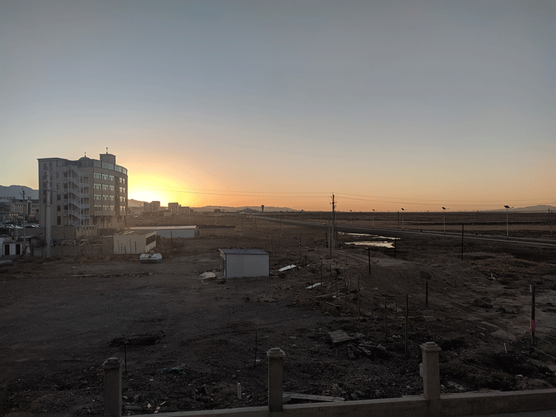 Sunrise in Chaka Town