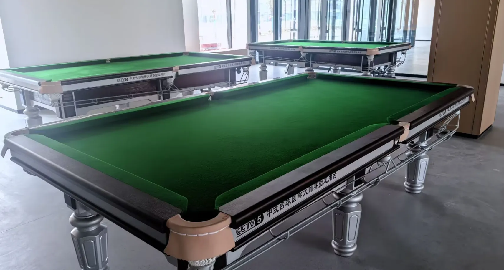 A billiards room inside the dorm building?