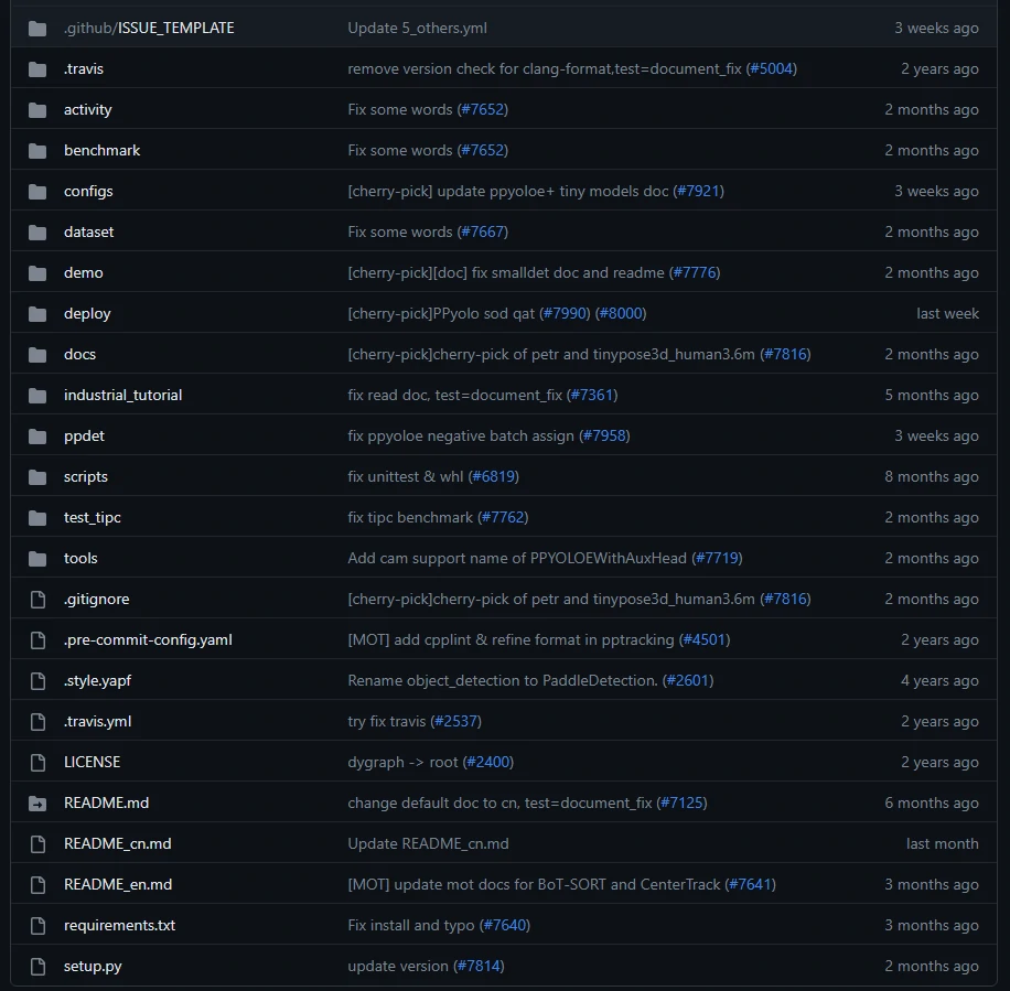 GitHub project structure
