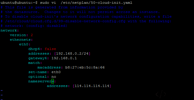 netplan configuration example