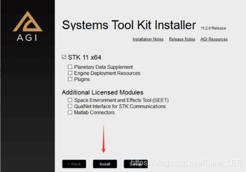 STK component selection